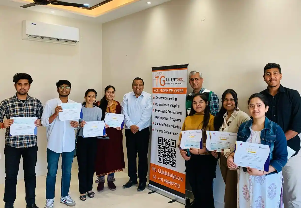 TalentGro internship session with students gaining hands-on industry experience