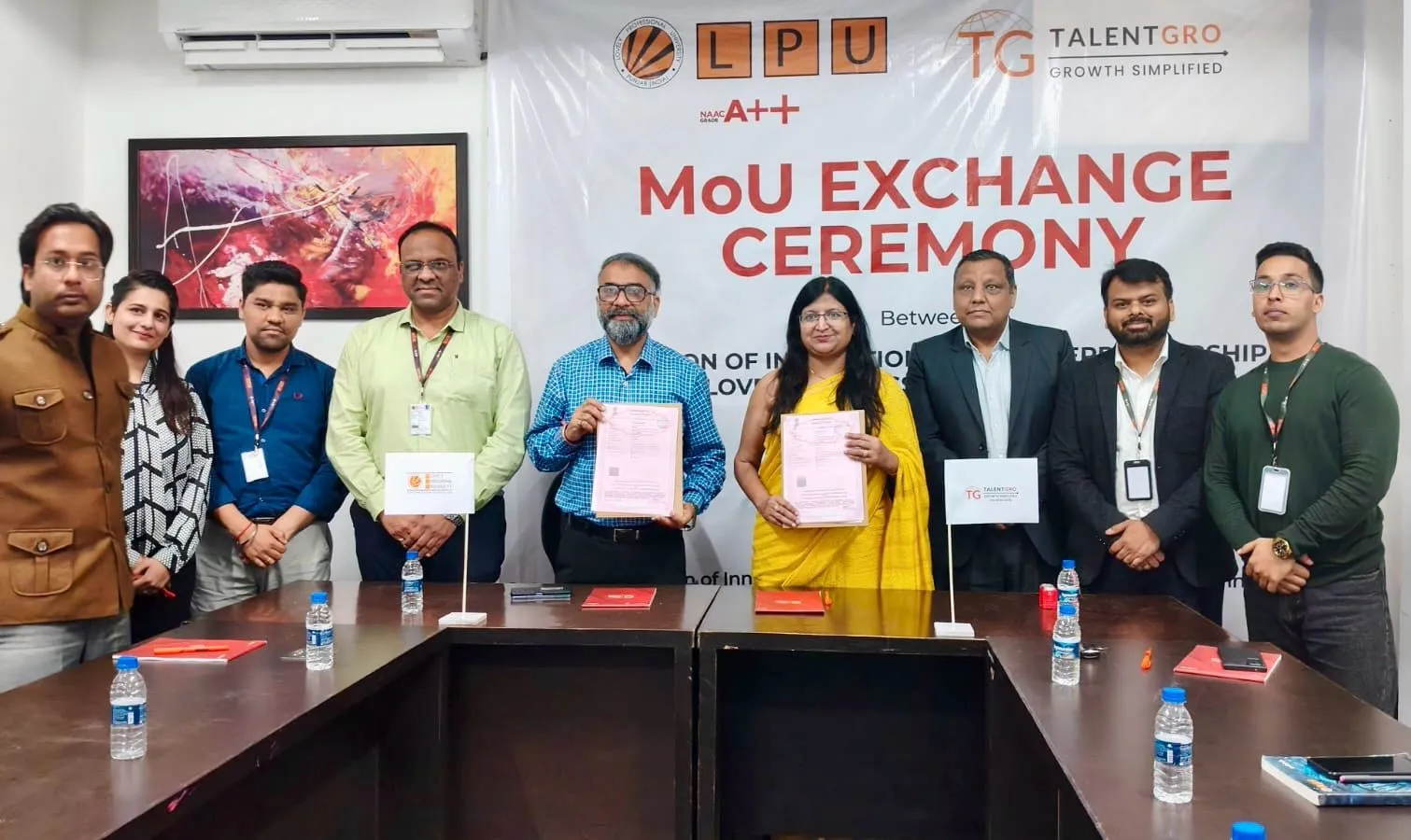 TalentGro MOU signing with Lovely Professional University