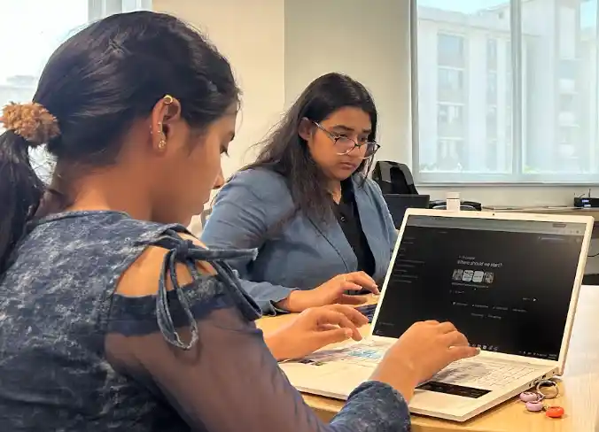 TalentGro students solving real-world problems in a workshop