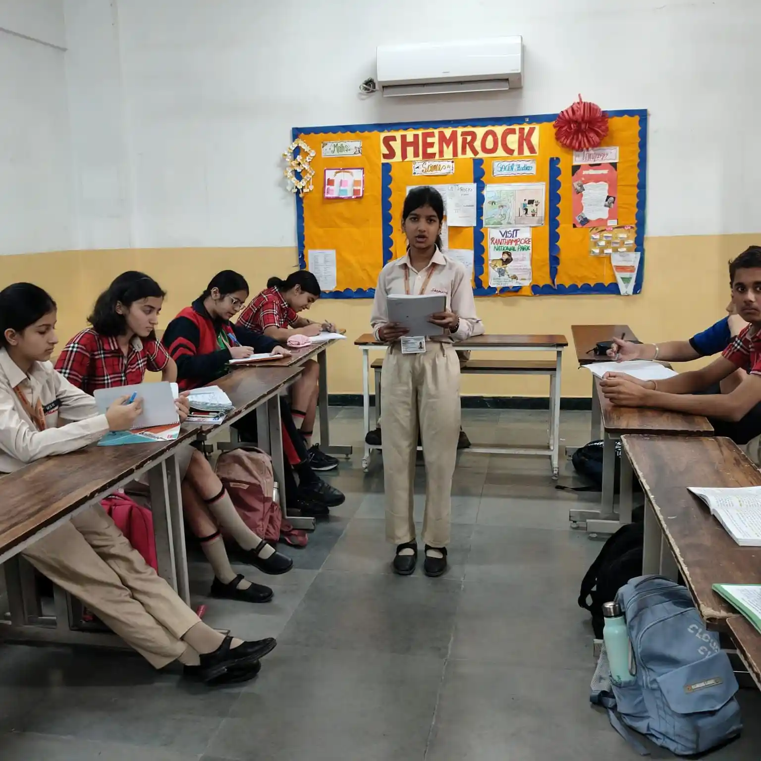 TalentGro career awareness session with school students in classroom