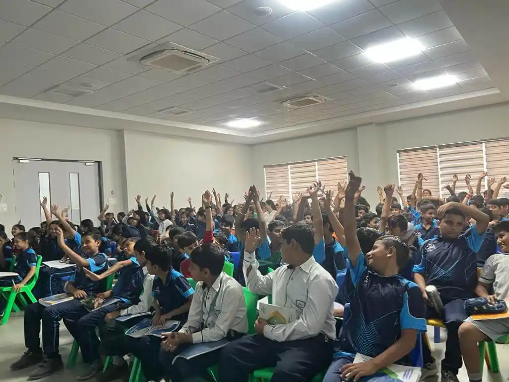 TalentGro team delivering an impactful career session at a school campus