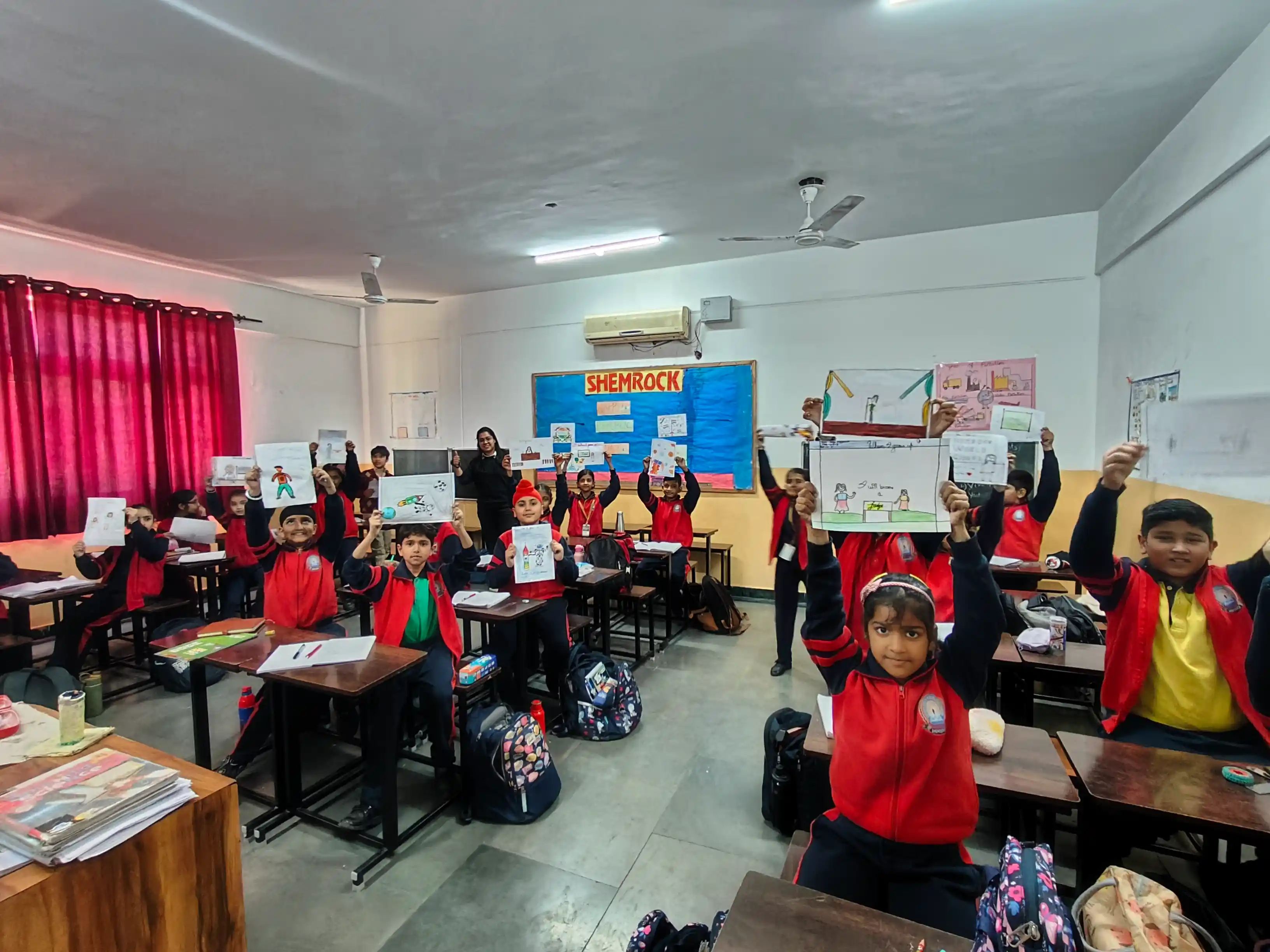 Group of school students during a TalentGro aptitude and career awareness workshop