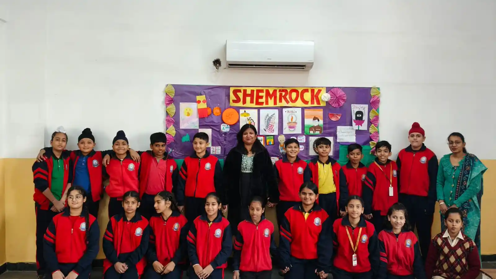 Shemrock School students with TalentGro team after a career counselling program